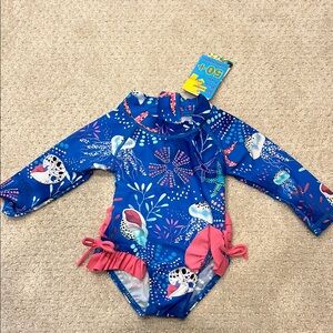 Ruffle butt infant swimsuit